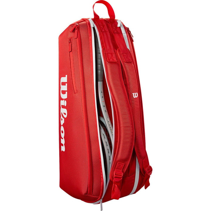 Maleta Wilson Super Tour Rojo 6R - Tennis Boutique México