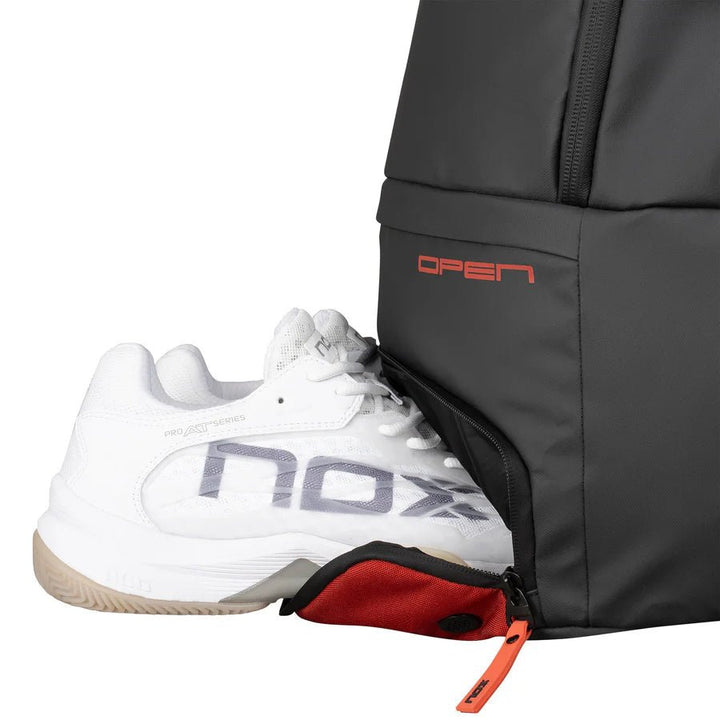 MOCHILA NOX OPEN SERIES BLACK/RED - Tennis Boutique México