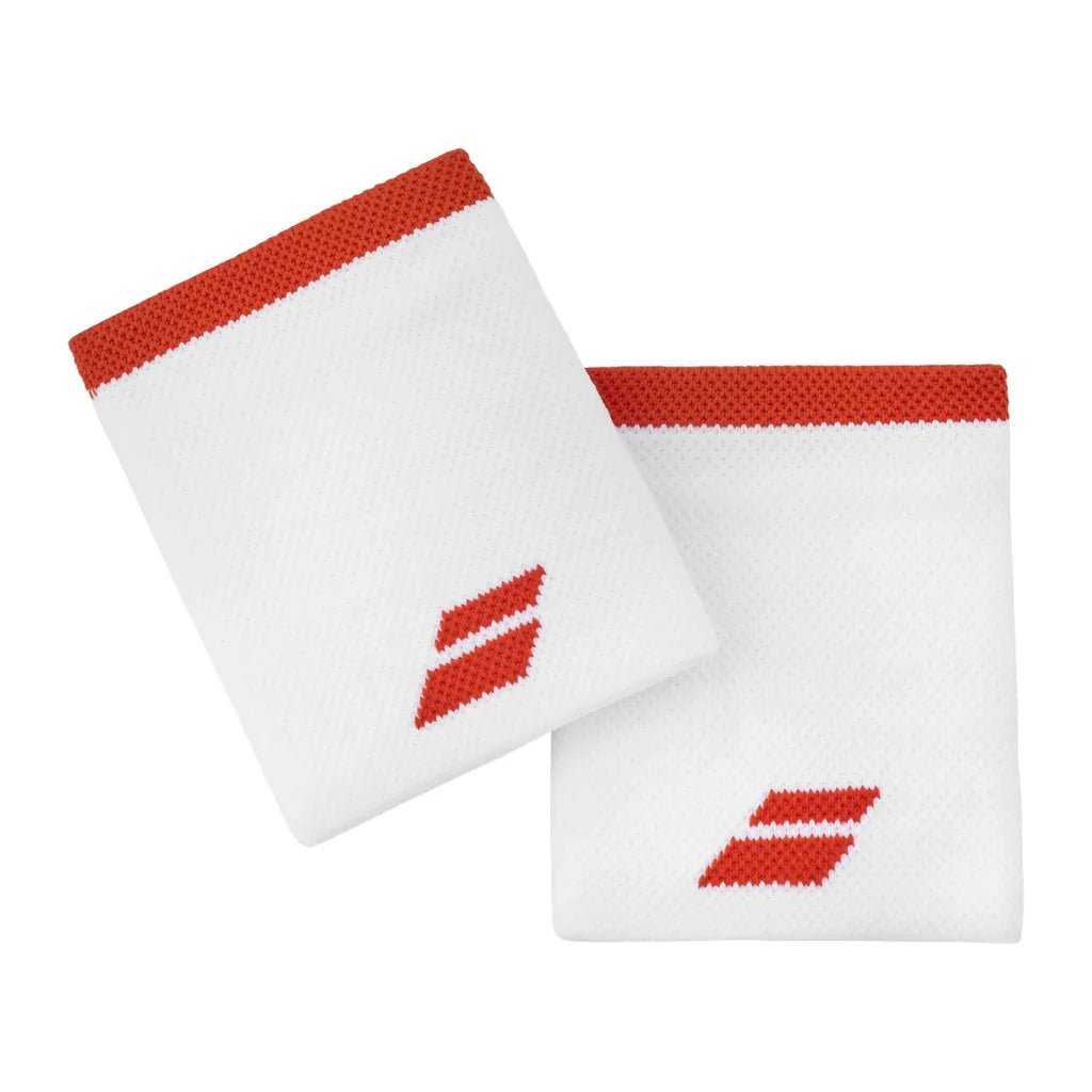Muñequera Babolat Blanco/Rojo - Tennis Boutique México