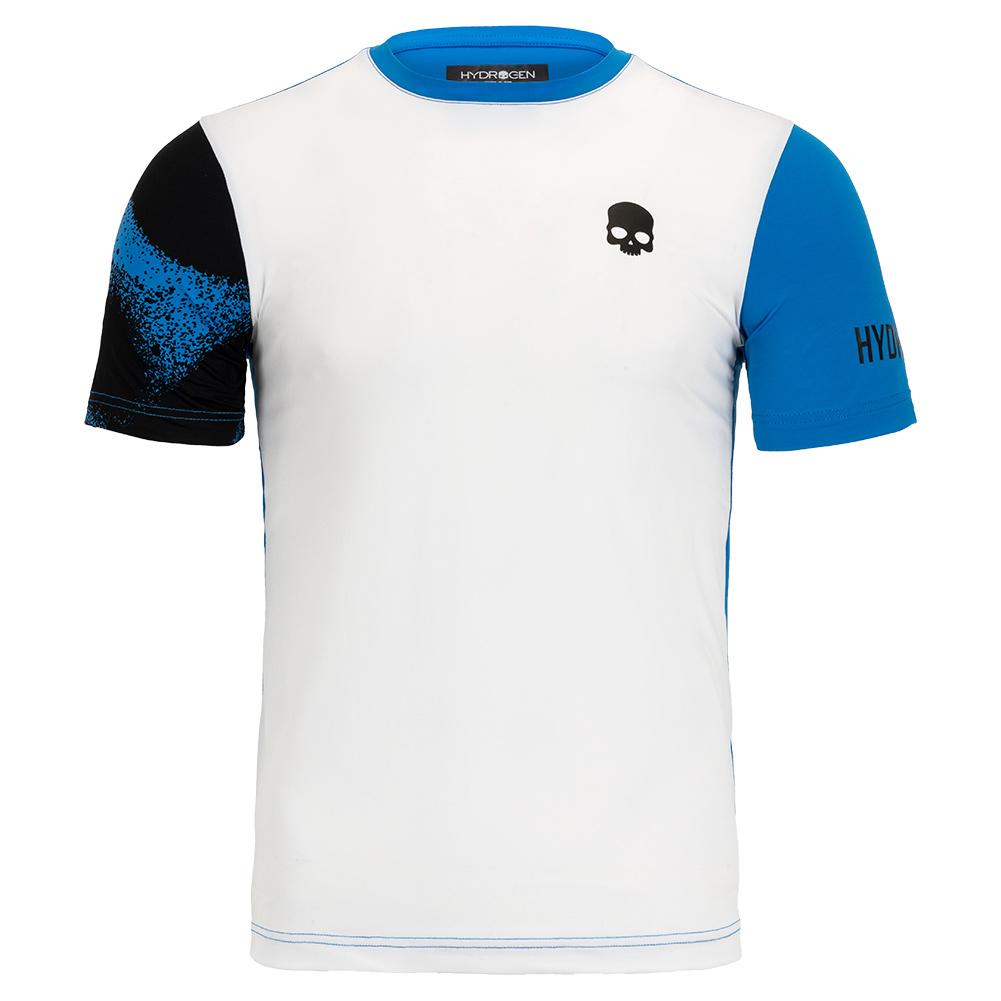 Playera Hydrogen Bicolor Spray Tech Azul Tennis Boutique Mexico