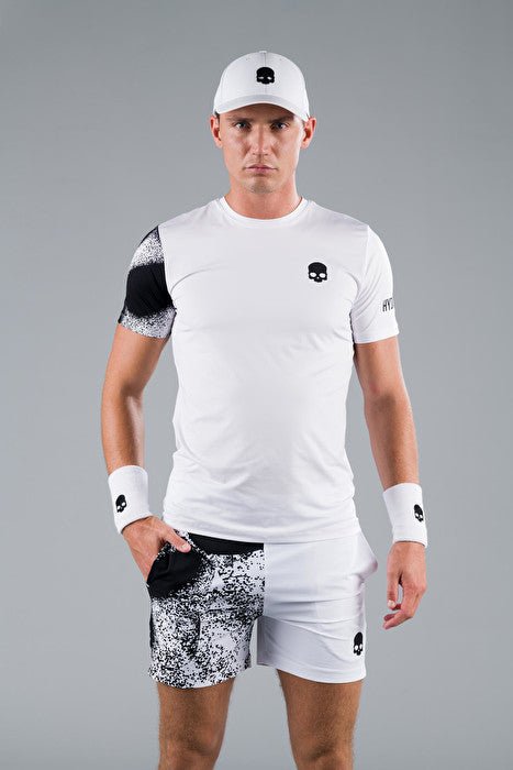 Playera Hydrogen Bicolor Spray Tech Blanco - Tennis Boutique México