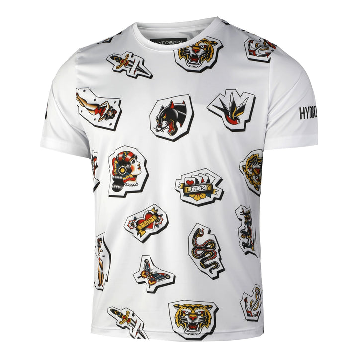 Playera Hydrogen Tattoo Tech Blanco - Tennis Boutique México