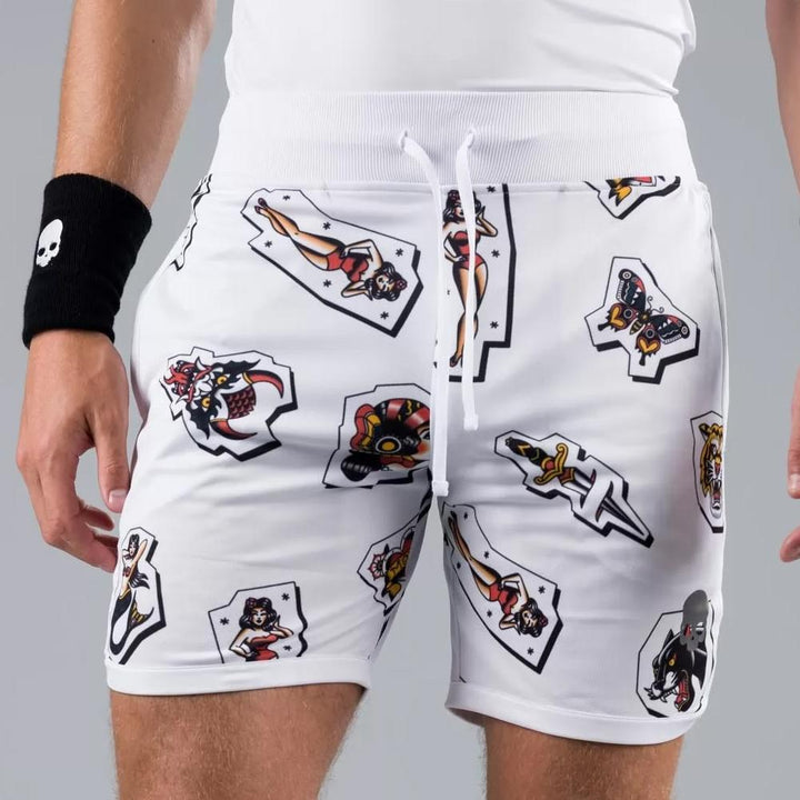 Short Hydrogen Tattoo Tech Blanco - Tennis Boutique México