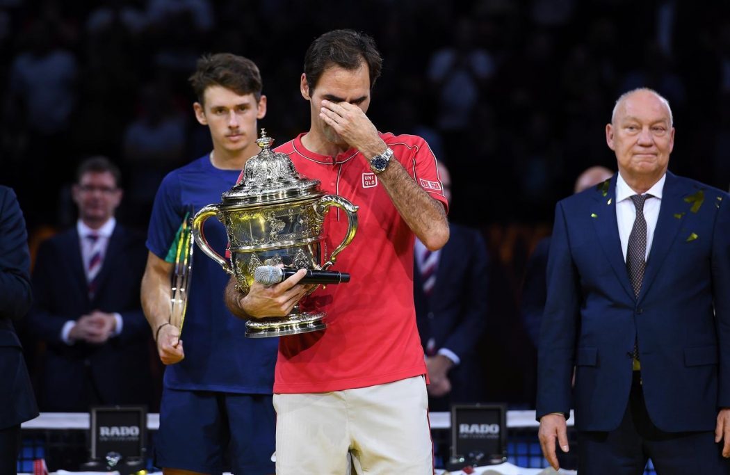 Federer revela el motivo de sus lágrimas en Basilea - Tennis Boutique México