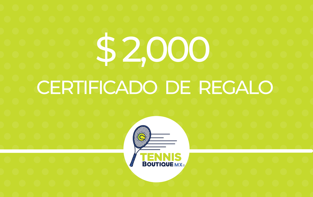 Certificados de Regalo | Tennis Boutique México