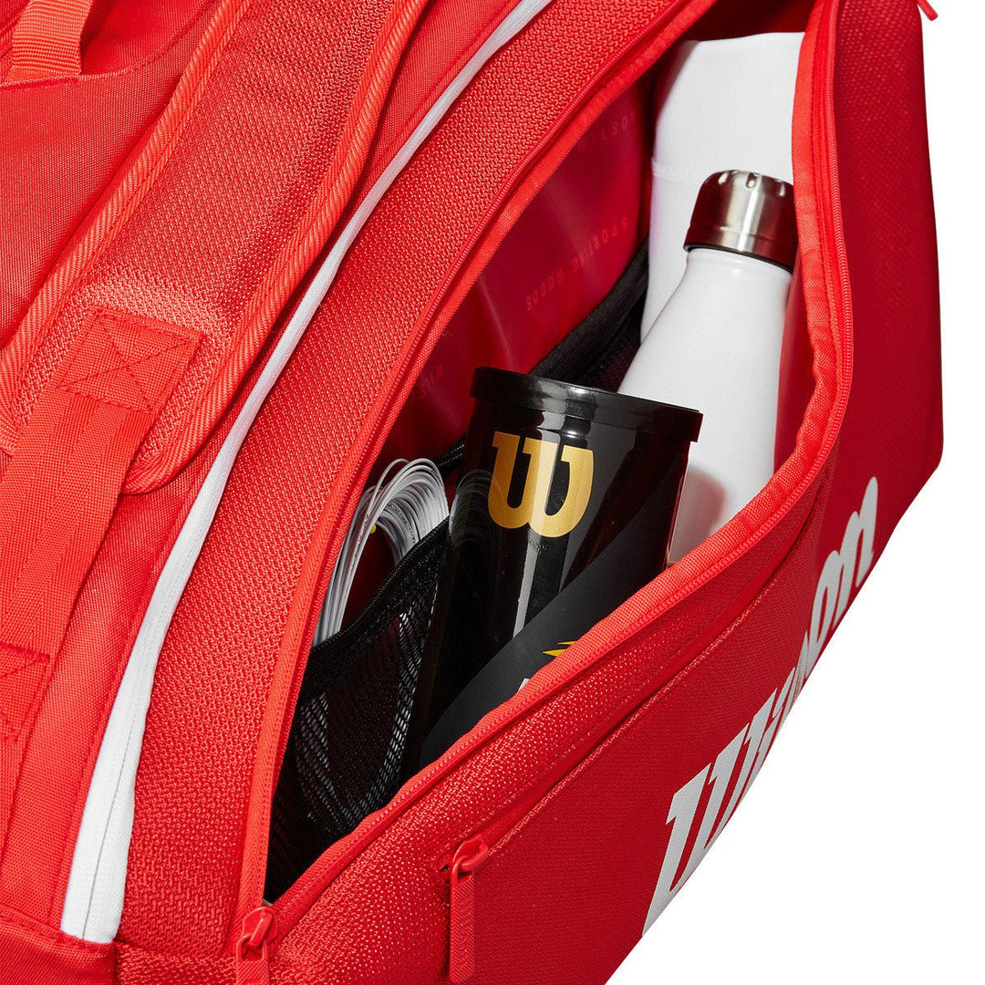 Maleta Wilson Super Tour Rojo 15R - Tennis Boutique México