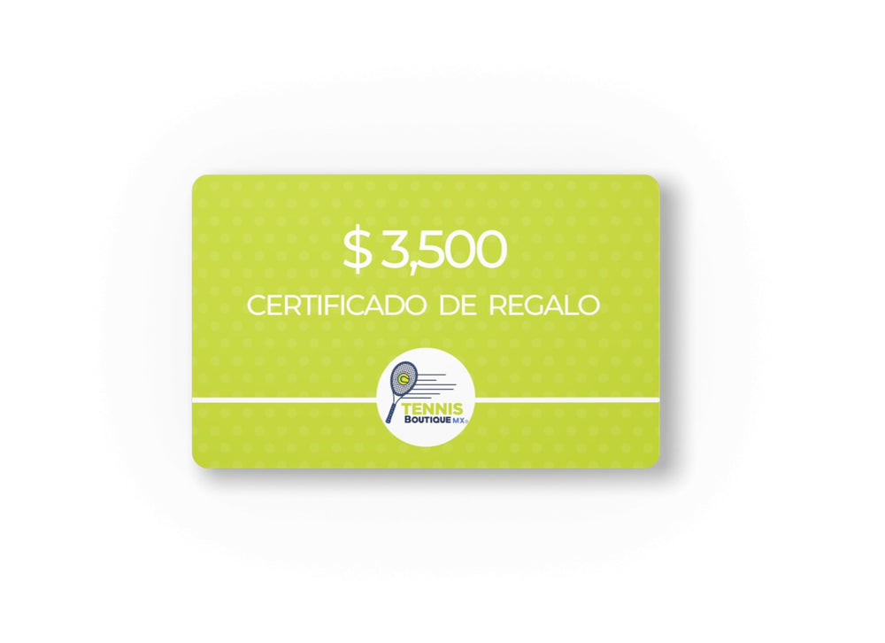 Certificado de Regalo - Tennis Boutique México