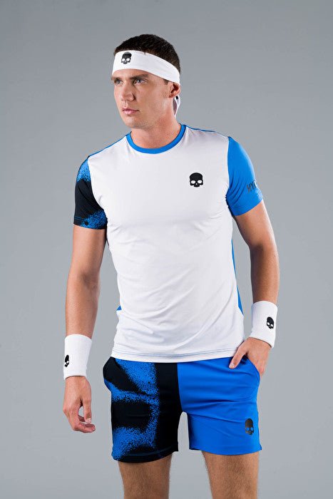 Playera Hydrogen Bicolor Spray Tech Azul - Tennis Boutique México