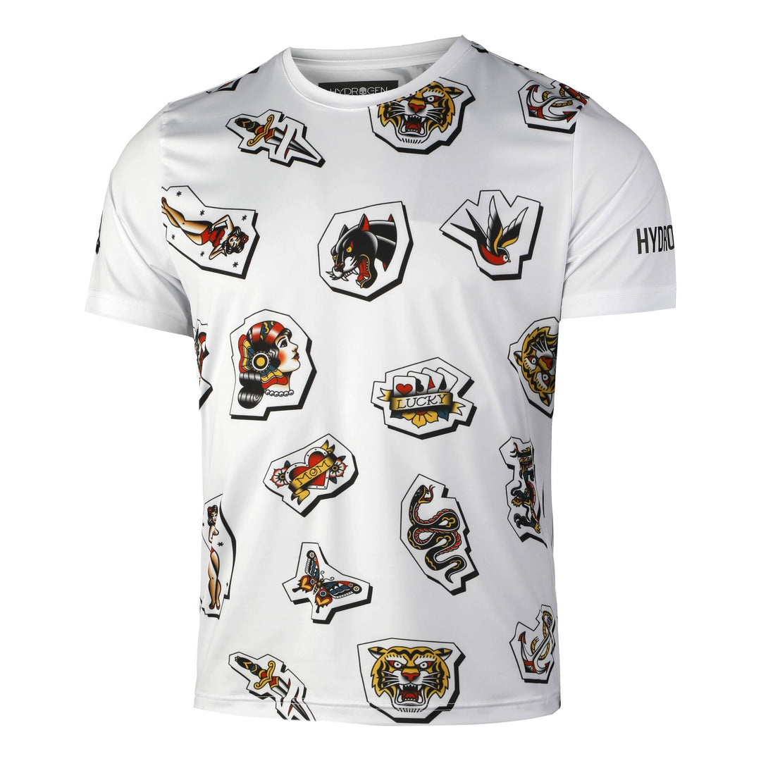 Playera Hydrogen Tattoo Tech Blanco - Tennis Boutique México